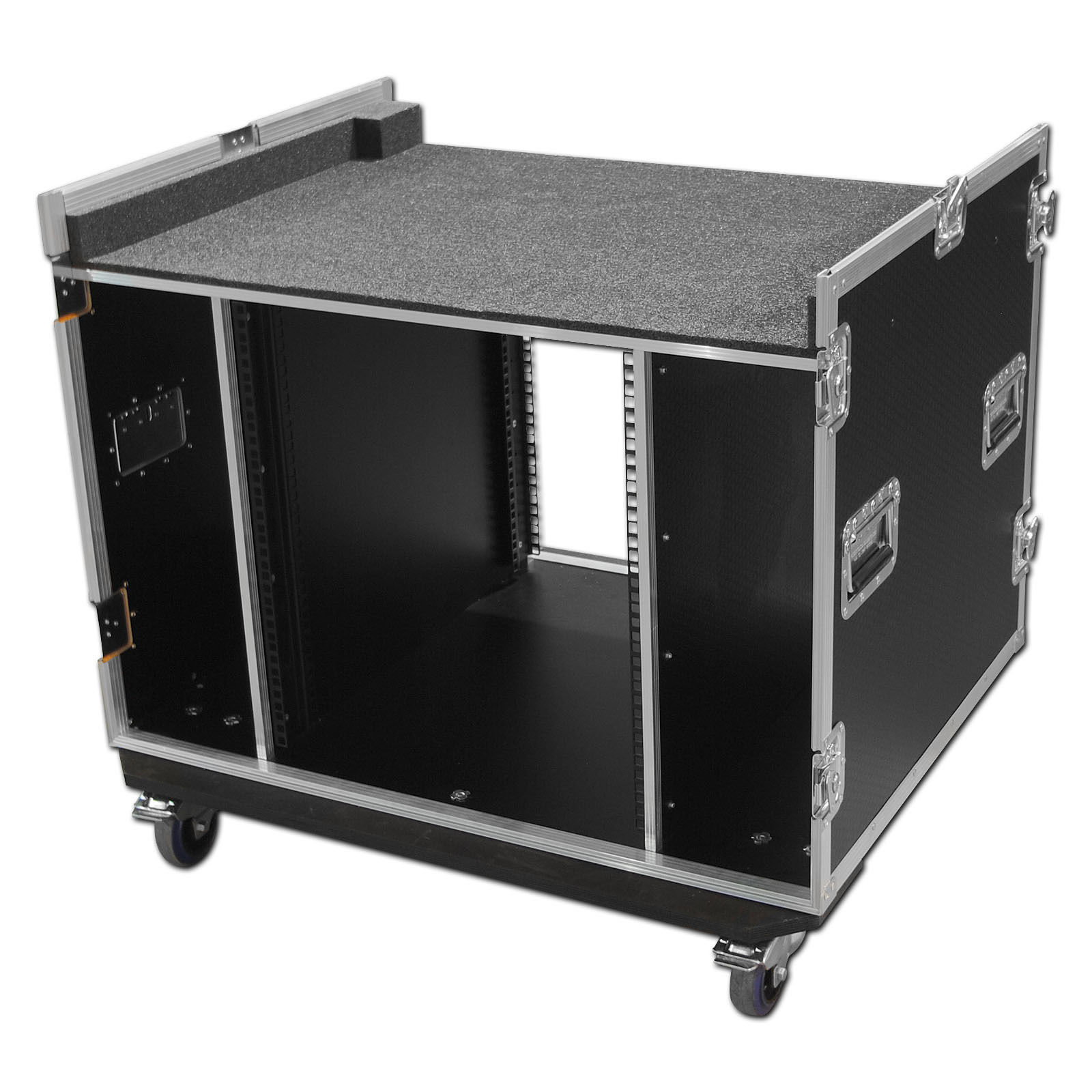 Mixer Flight Case With 12u Rack Space Top To Bottom