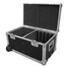 Custom Laptop Flight Case with end castors and retractable handle - Holds 5